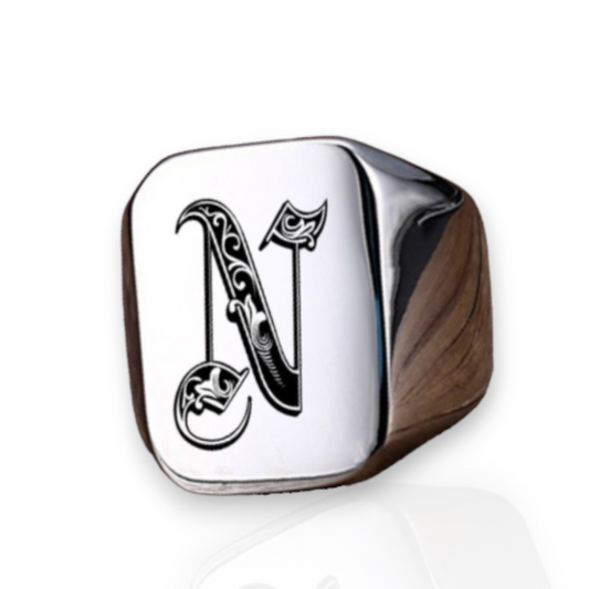 Men's Vintage Design Signet Ring