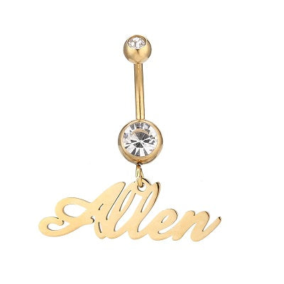 Personalized Glam Belly Ring