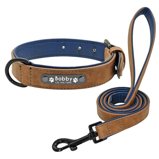 Personalized Dog Collar and Leash Duo