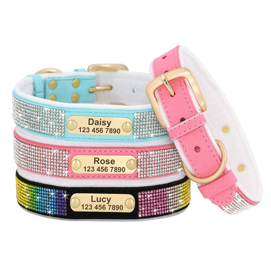 Bejeweled Personalized Pet Collar