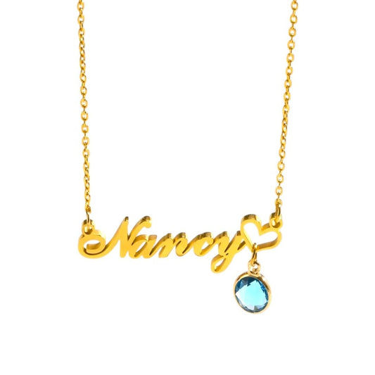 Heart Jewel Drop Necklace