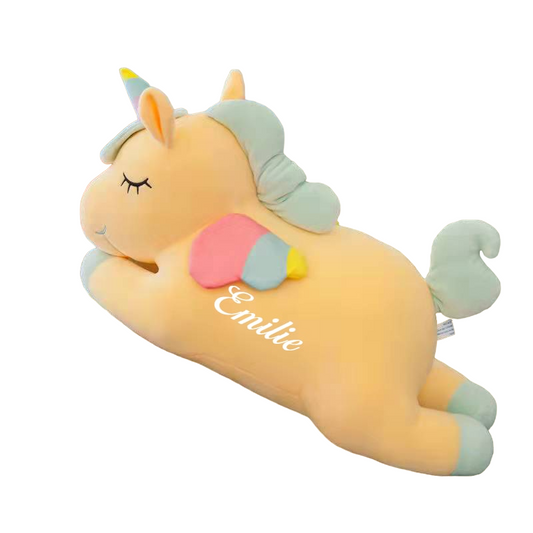 Personalized Unicorn Plush Pillow